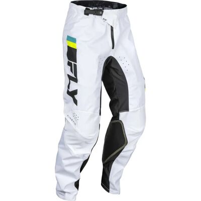 Pantalones de motocross Fly Racing Kinetic Prix 2024 - Negro Blanco - Talla 30 Pantalones de motocross Fly Racing Kinetic Prix 2024 - Negro Blanco - Talla 30