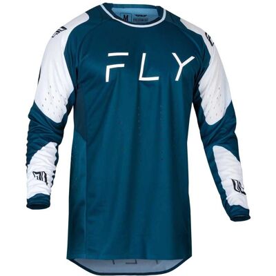 Maglia da motocross Fly Evolution 2024 - Bianco Blu - M Maglia da motocross Fly Evolution 2024 - Bianco Blu - M
