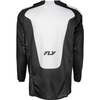 Maglia Cross FLY Racing Kinetic Sym Nero-Bianco - Maglia da Cross Maglia Cross FLY Racing Kinetic Sym Nero-Bianco - Maglia da Cross