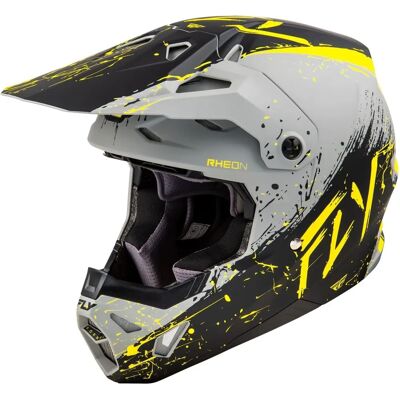 Casque Cross FLY Racing Formula CP Manic Mat Gris-Noir-Jaune - Publicité Casque Cross FLY Racing Formula CP Manic Mat Gris-Noir-Jaune - Publicité