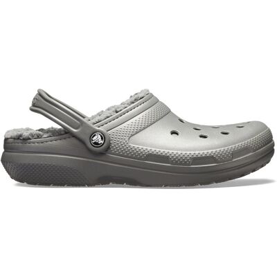 Crocs Classic Fuzz Lined Clog - slate grey Crocs Classic Fuzz Lined Clog - slate grey