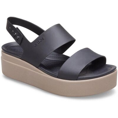 Crocs Crocs Brooklyn Low Wedge - Schwarz/Pilz Crocs Crocs Brooklyn Low Wedge - Schwarz/Pilz