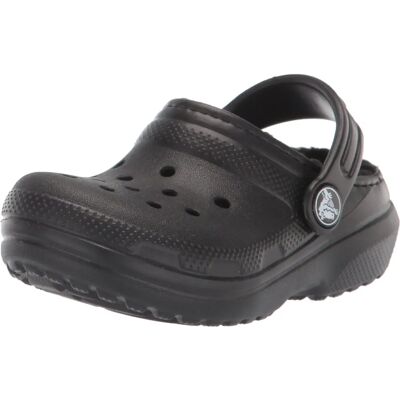 Crocs Classic Lined Clog Kinderen - (207010) zwart/zwart Crocs Classic Lined Clog Kinderen - (207010) zwart/zwart