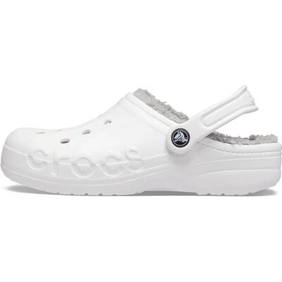 Crocs Baya Lined Clog weiß hellgrau Crocs Baya Lined Clog weiß hellgrau