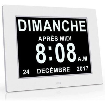 ONEVER - CalendarClock8 - Écran 8 pouces - Horloge numérique - Publicité ONEVER - CalendarClock8 - Écran 8 pouces - Horloge numérique - Publicité
