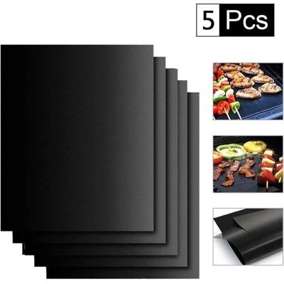 Tapis de Barbecue Réutilisables LG-EXPRO 5 Pièces - Plaques de Cuisson Universelles - Publicité Tapis de Barbecue Réutilisables LG-EXPRO 5 Pièces - Plaques de Cuisson Universelles - Publicité