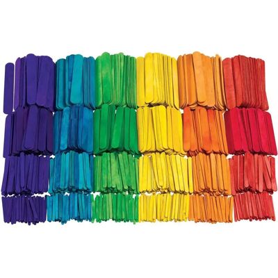 Colorations Bunte Holz-Knusterstäbchen - Klassensatz 1200 St Colorations Bunte Holz-Knusterstäbchen - Klassensatz 1200 St