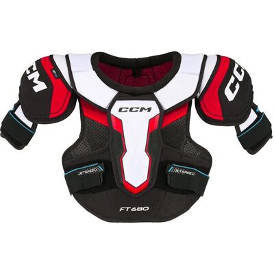 CCM SP JetSpeed 680 JR - Schulterprotektor für Junior - Schwarz, Rot, Weiß - Sports Gear CCM SP JetSpeed 680 JR - Schulterprotektor für Junior - Schwarz, Rot, Weiß - Sports Gear