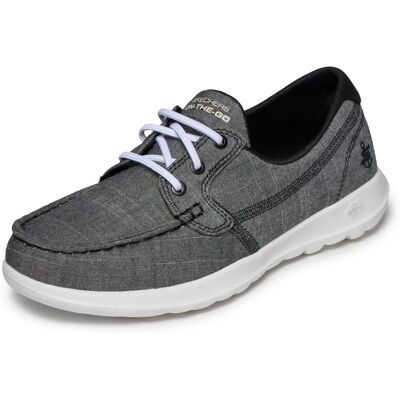 Skechers Go Walk Lite - 15433 Boat Shoe Black/White - Boat Shoe Skechers Go Walk Lite - 15433 Boat Shoe Black/White - Boat Shoe