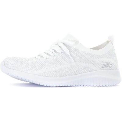 Skechers Salutations Ultra Flex Cipő - Női Fehér/Ezüst 7,5 US Skechers Salutations Ultra Flex Cipő - Női Fehér/Ezüst 7,5 US