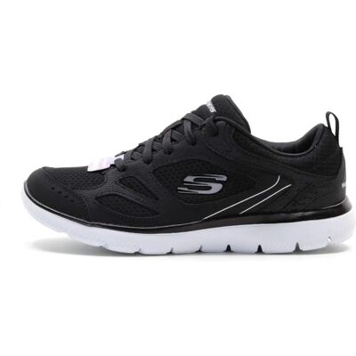 Skechers Summits Suited Cuir Noir - Baskets - Publicité Skechers Summits Suited Cuir Noir - Baskets - Publicité