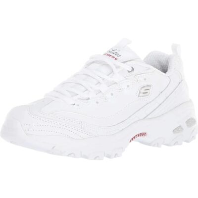 Sneakers Skechers D'Lites Blanches - Fresh Start - Chaussures - Publicité Sneakers Skechers D'Lites Blanches - Fresh Start - Chaussures - Publicité