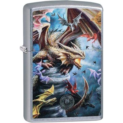Zippo Drachen-Feuerzeug - Winddicht, Street chrome, Anne Stokes Zippo Drachen-Feuerzeug - Winddicht, Street chrome, Anne Stokes