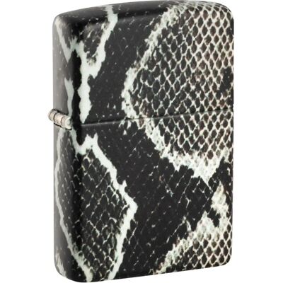 Briquet Zippo à motif peau de serpent anti-vent Briquet Zippo à motif peau de serpent anti-vent