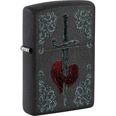 Zippo Heart Dagger Lighter a prueba de viento Zippo Heart Dagger Lighter a prueba de viento