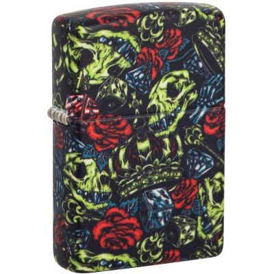 Zippo Skull Crown Design Feuerzeug - Feuerzeug Zippo Skull Crown Design Feuerzeug - Feuerzeug