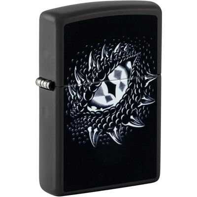 Zippo Drakögon Svart Ljus Vindskydd Tändare Zippo Drakögon Svart Ljus Vindskydd Tändare