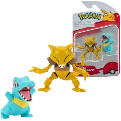Set de Figurines de Combat Pokémon - Abra & Totodile - Publicité Set de Figurines de Combat Pokémon - Abra & Totodile - Publicité