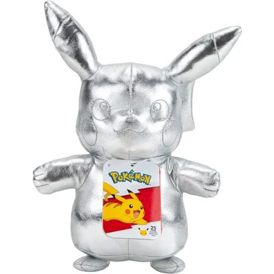 Pokémon 25. Jubiläum Silber Pikachu Plüschtier Pokémon 25. Jubiläum Silber Pikachu Plüschtier