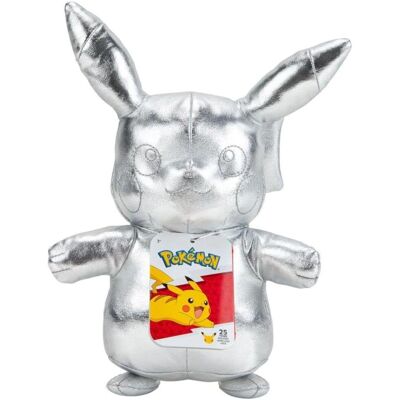 Boti Pokémon 25. Jubiläum Silbergold Pikachu Plüsch 30cm Boti Pokémon 25. Jubiläum Silbergold Pikachu Plüsch 30cm