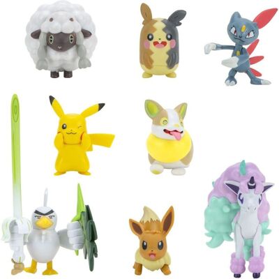 Sada Modelů Pokémon - 8 Figur, DYNAMICKÉ & Pohyblivé Sada Modelů Pokémon - 8 Figur, DYNAMICKÉ & Pohyblivé