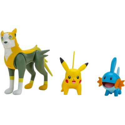 Zestaw Figur Pokemon Jazwares - Hydropi, Pikachu, Boltund Zestaw Figur Pokemon Jazwares - Hydropi, Pikachu, Boltund