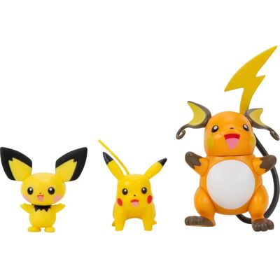 BEM'S Pichu Pikachu Raichu Multipack - Figura akcji - Pokémon BEM'S Pichu Pikachu Raichu Multipack - Figura akcji - Pokémon