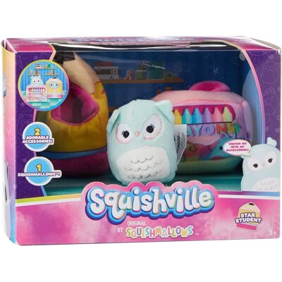 Jazwares Squishville - Ensemble d'accessoires - Star Student - Publicité Jazwares Squishville - Ensemble d'accessoires - Star Student - Publicité