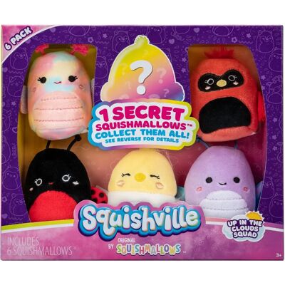 Jazwares La Patrouille dans les Nuages Mini Squishmallow 6-Pack - Publicité Jazwares La Patrouille dans les Nuages Mini Squishmallow 6-Pack - Publicité