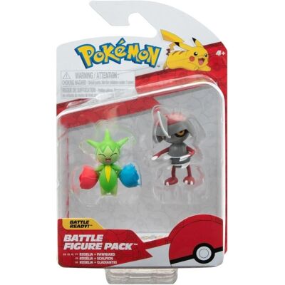Jazwares Pikachu - Kampffigur - Roselia & Pawnlard - Action Figuren Jazwares Pikachu - Kampffigur - Roselia & Pawnlard - Action Figuren
