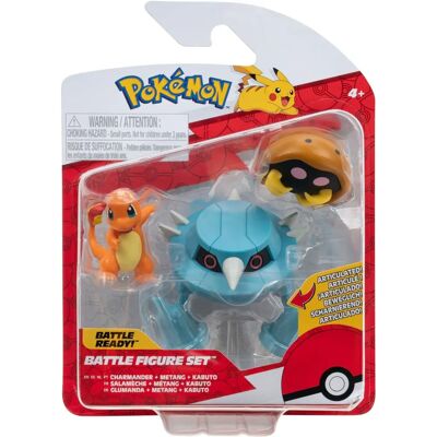 Jazwares Pokémon Küzdőfigura-szett - Charmander, Metang, Kabuto Jazwares Pokémon Küzdőfigura-szett - Charmander, Metang, Kabuto