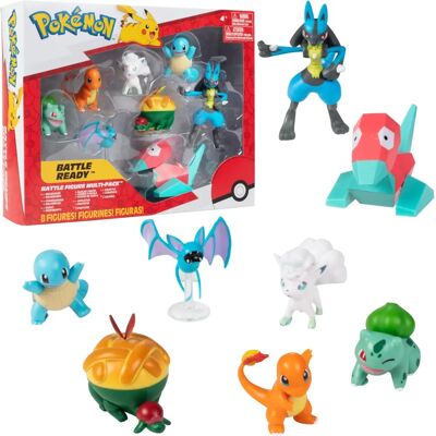 Jazwares Pokémon Kampf Figuren Set 8er-Pack Jazwares Pokémon Kampf Figuren Set 8er-Pack