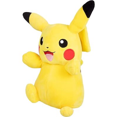 Jazwares Pikachu Plush 8-Inch - Soft, Authentic, Collectible Jazwares Pikachu Plush 8-Inch - Soft, Authentic, Collectible