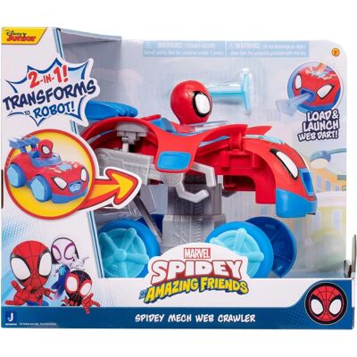 Toy Partner Spidey Mech Robot Télécraqueur - 26x22x21cm - Publicité Toy Partner Spidey Mech Robot Télécraqueur - 26x22x21cm - Publicité