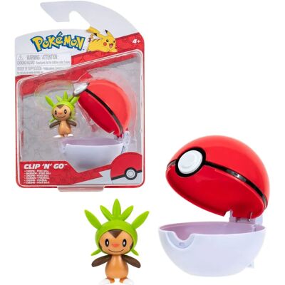 Jazwares Pokémon Chespin & Poke Ball - Actionfigur Jazwares Pokémon Chespin & Poke Ball - Actionfigur