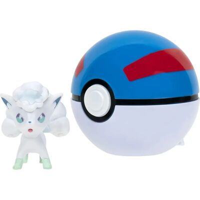 Jazwares Pokémon Clip 'N' Go Vulpix Alola - Figurine & Poké Ball - Publicité Jazwares Pokémon Clip 'N' Go Vulpix Alola - Figurine & Poké Ball - Publicité