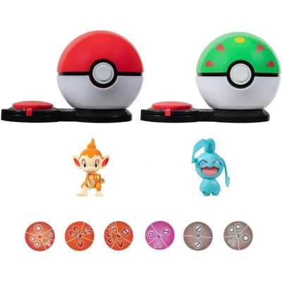 Jazwares Pokémon - Überraschungsangriffsspiel - Chimchar Wynaut Schwarz Jazwares Pokémon - Überraschungsangriffsspiel - Chimchar Wynaut Schwarz