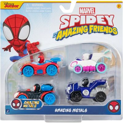 Pack de 4 Véhicules Marvel Spider-Man - Jouets Pack de 4 Véhicules Marvel Spider-Man - Jouets