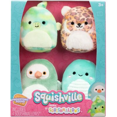 Jazwares Squishville Mini Squishmallows Escouade Préhistorique - Pack de 4 - Publicité Jazwares Squishville Mini Squishmallows Escouade Préhistorique - Pack de 4 - Publicité