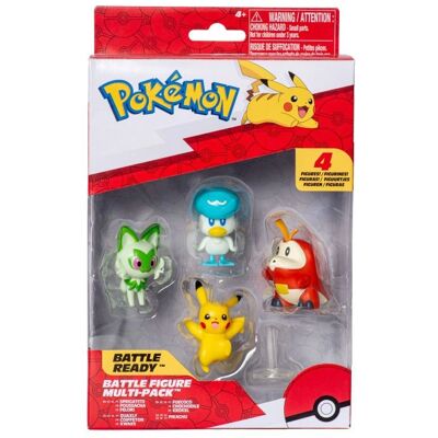 Jazwares Pokémon Gen IX Figuren - 4er Kampfset Jazwares Pokémon Gen IX Figuren - 4er Kampfset