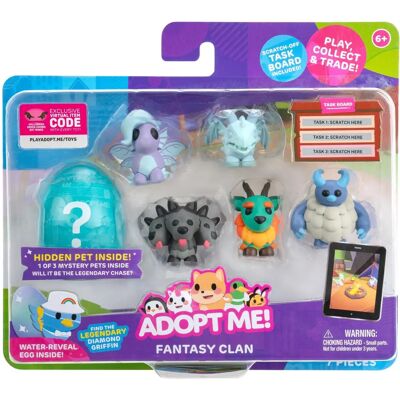 Jazwares Adopt Me! Conjunto de 5 Pets Clan de Fantasia Jazwares Adopt Me! Conjunto de 5 Pets Clan de Fantasia