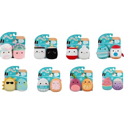 Kaksi kappaletta pehmeää plyysilelua koiralle, 9cm - Squishmallows Pets Kaksi kappaletta pehmeää plyysilelua koiralle, 9cm - Squishmallows Pets