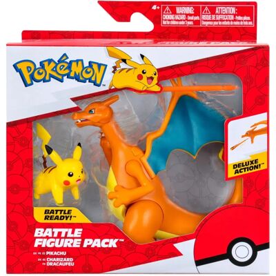 Pokémon Charizard Pikachu Figuren - 2er-Pack - Samlenspielzeug Pokémon Charizard Pikachu Figuren - 2er-Pack - Samlenspielzeug