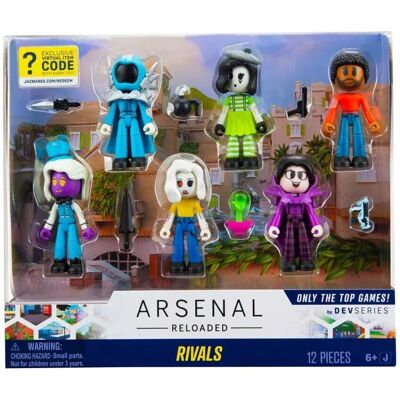 Jazwares Arsenal Reloaded Figuren - 6 Figuren mit Code Jazwares Arsenal Reloaded Figuren - 6 Figuren mit Code