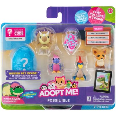 Jazwares Adopt Me! Set de 6 Figuras Isla de los Fósiles - Conjunto de Figuras Jazwares Adopt Me! Set de 6 Figuras Isla de los Fósiles - Conjunto de Figuras