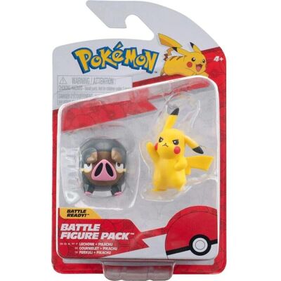Pack de 2 Figuras Pokémon - Pikachu & Lechonk - Action Figures - Publicité Pack de 2 Figuras Pokémon - Pikachu & Lechonk - Action Figures - Publicité