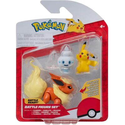 Jazwares Pikachu Sorbébé Pyroli - 3 Pokémon figura Jazwares Pikachu Sorbébé Pyroli - 3 Pokémon figura
