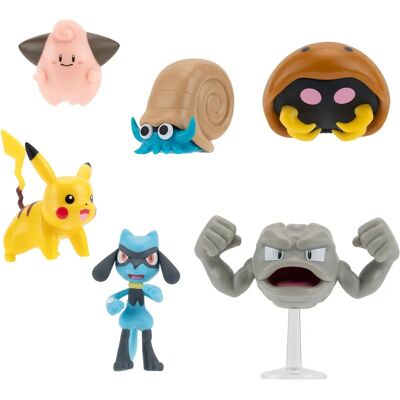 Jazwares Pikachu Modèle 6Pk - Figurines d'Action pour Enfants Jazwares Pikachu Modèle 6Pk - Figurines d'Action pour Enfants