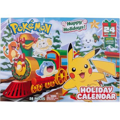 Calendrier de l'Avent Pokémon - 24 Jours avec Figurines & Accessoires Calendrier de l'Avent Pokémon - 24 Jours avec Figurines & Accessoires