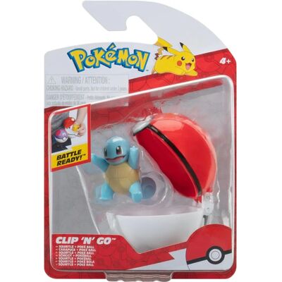 Figura - Clip N Go Squirtle con Poké Ball - Pokémon Figura - Clip N Go Squirtle con Poké Ball - Pokémon